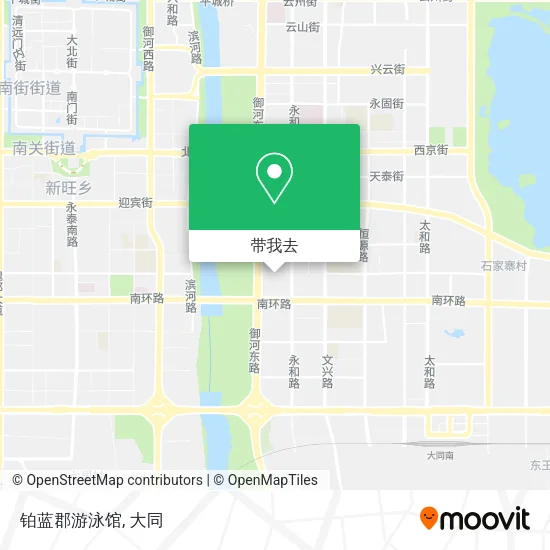 铂蓝郡游泳馆地图