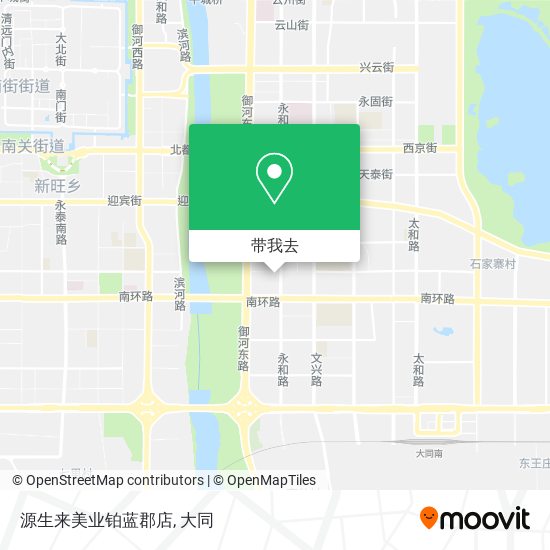 源生来美业铂蓝郡店地图
