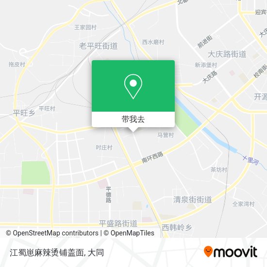 江蜀崽麻辣烫铺盖面地图