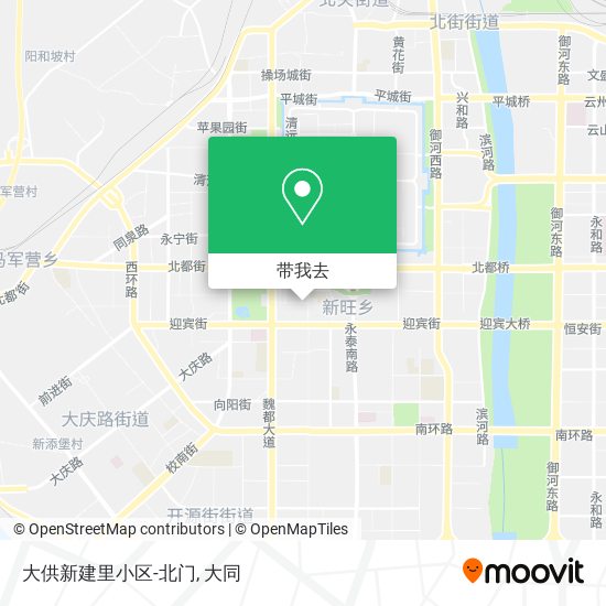 大供新建里小区-北门地图