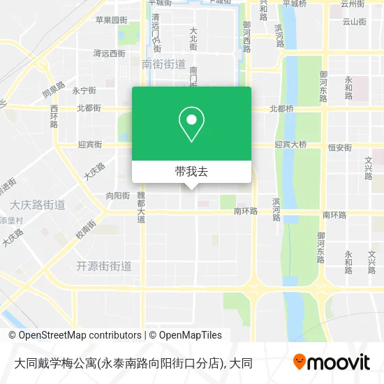 大同戴学梅公寓(永泰南路向阳街口分店)地图