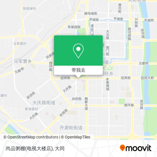 尚品粥棚(电视大楼店)地图
