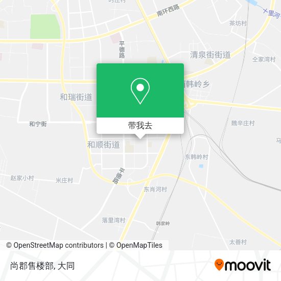 尚郡售楼部地图