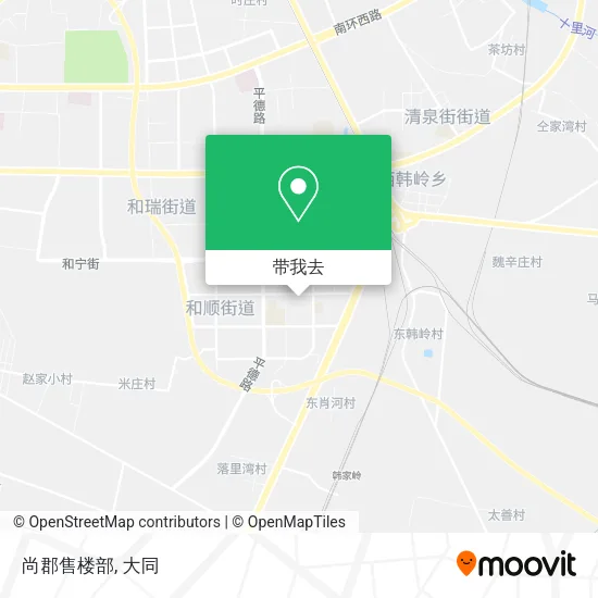 尚郡售楼部地图