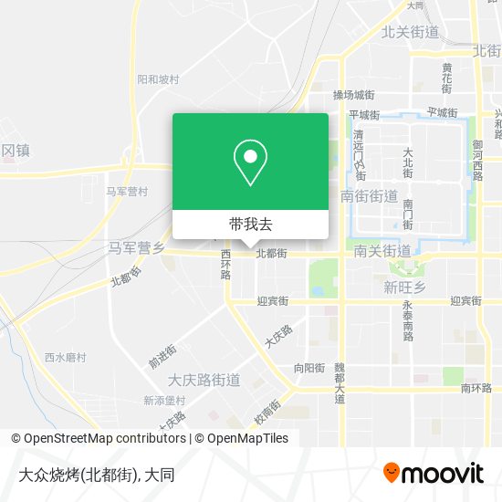 大众烧烤(北都街)地图