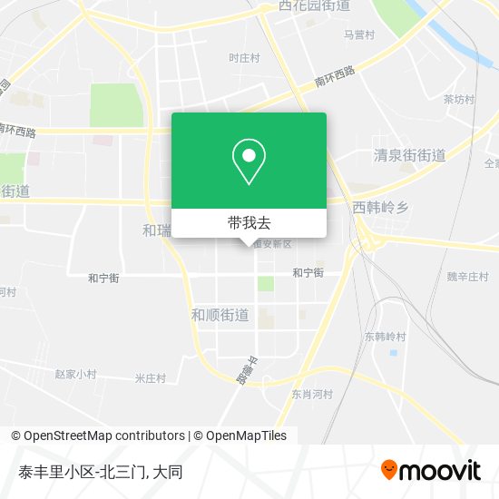 泰丰里小区-北三门地图
