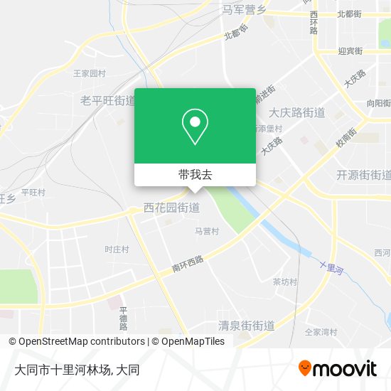 大同市十里河林场地图