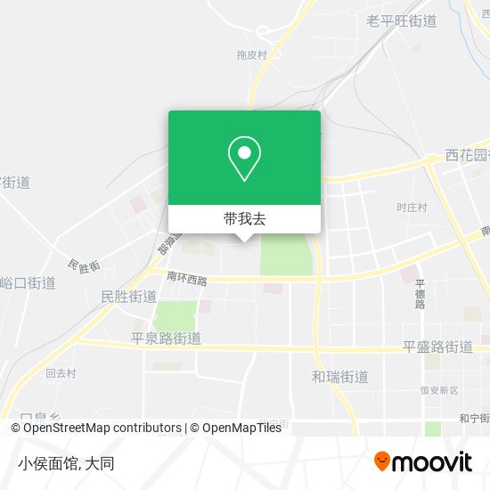 小侯面馆地图
