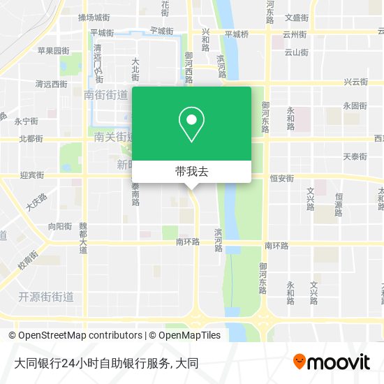 大同银行24小时自助银行服务地图