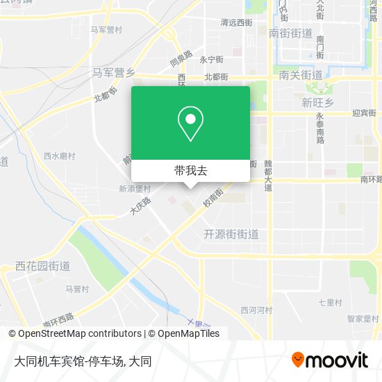 大同机车宾馆-停车场地图