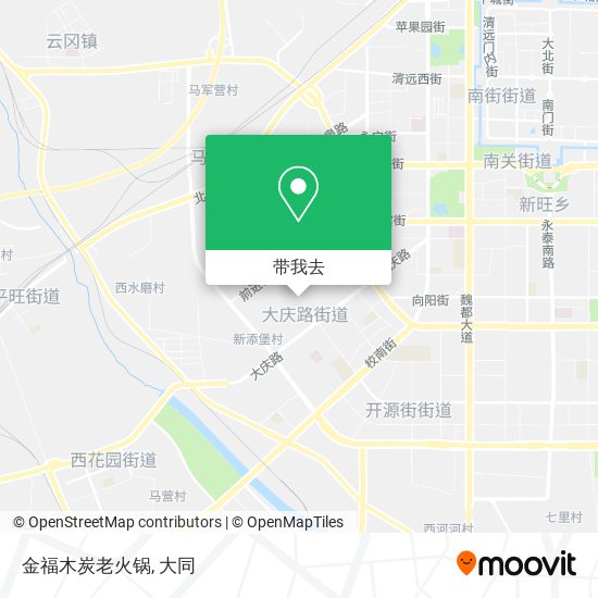 金福木炭老火锅地图