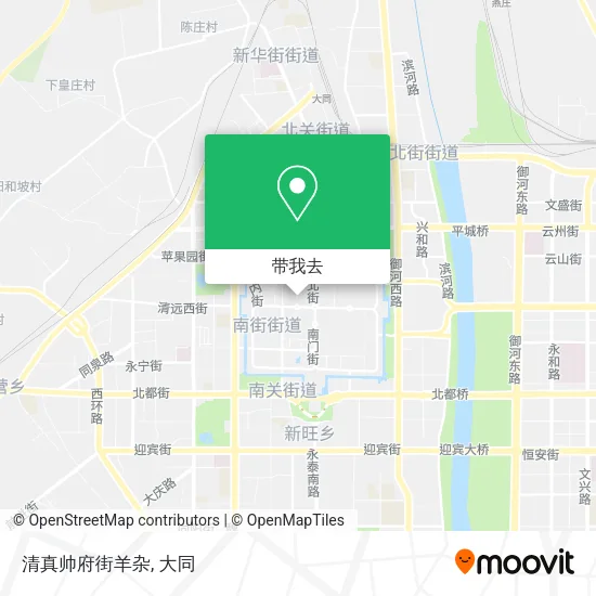 清真帅府街羊杂地图