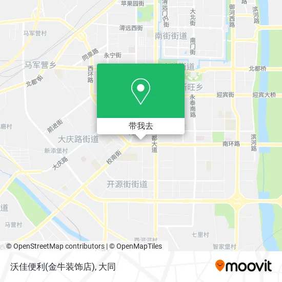 沃佳便利(金牛装饰店)地图
