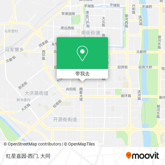 红星嘉园-西门地图