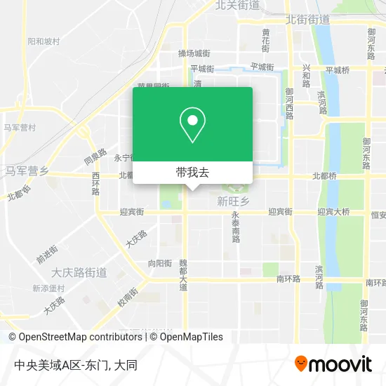 中央美域A区-东门地图