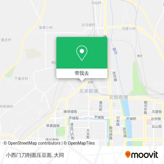 小西门刀削面压豆面地图