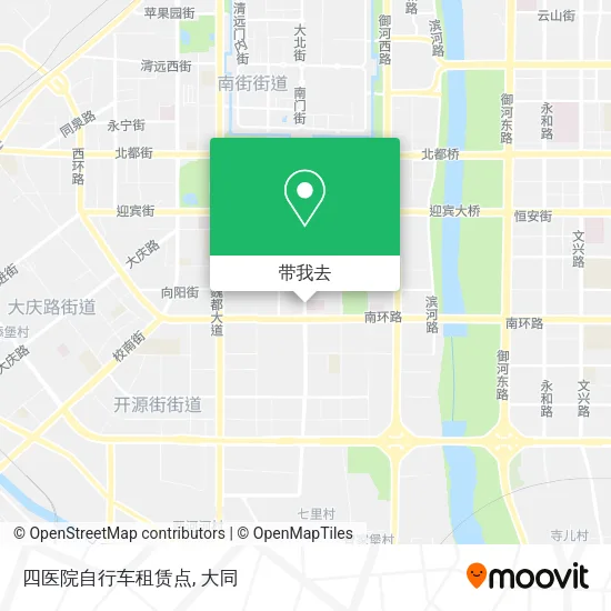 四医院自行车租赁点地图