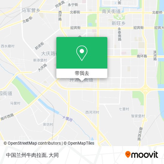 中国兰州牛肉拉面地图