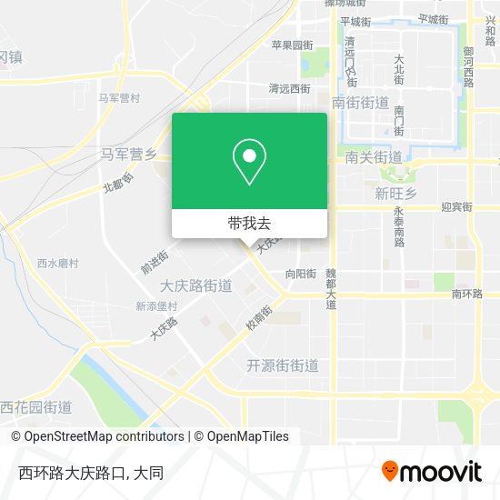 西环路大庆路口地图