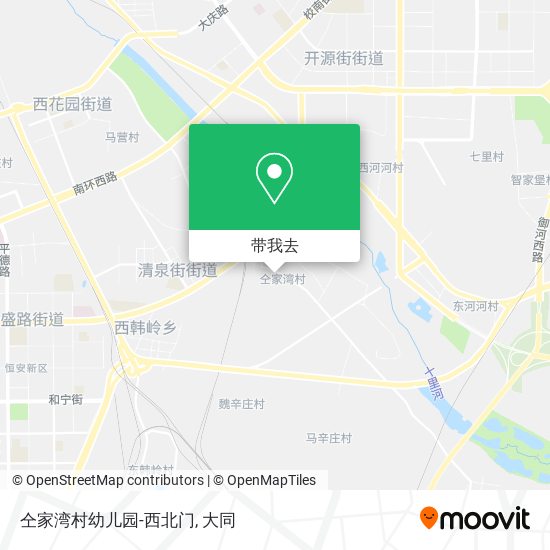 仝家湾村幼儿园-西北门地图