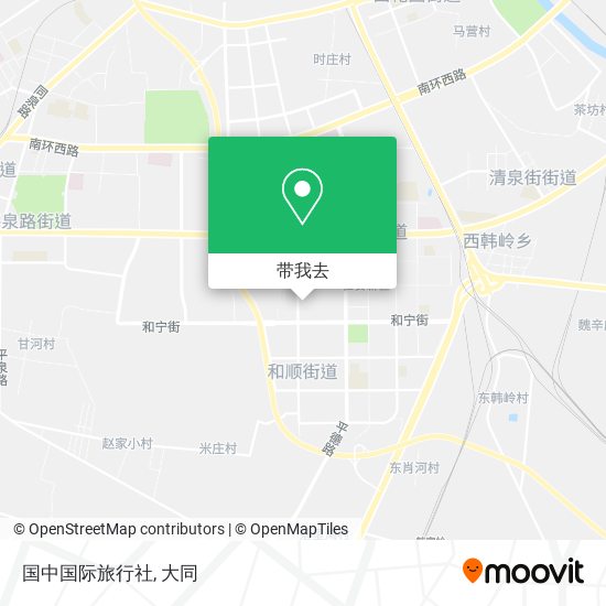 国中国际旅行社地图
