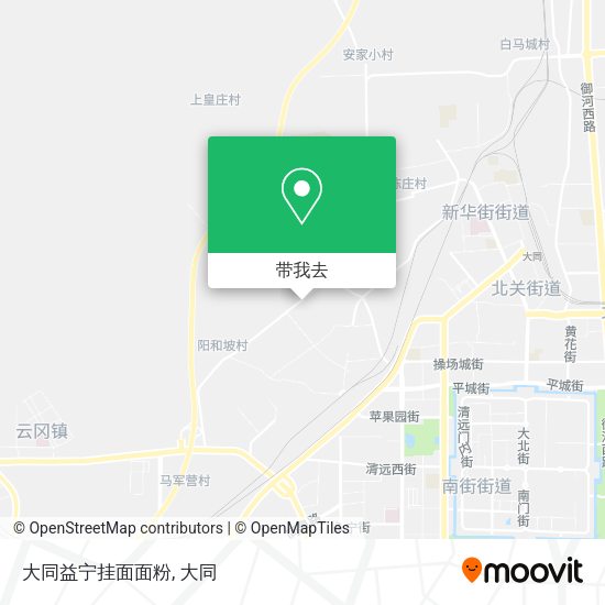 大同益宁挂面面粉地图