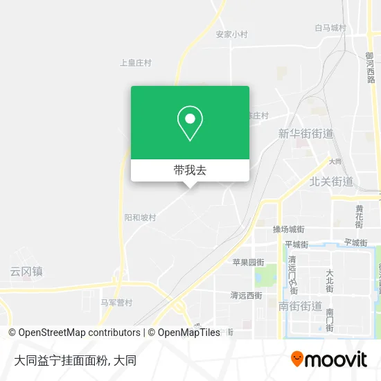 大同益宁挂面面粉地图