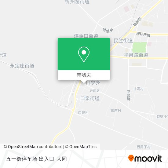 五一街停车场-出入口地图