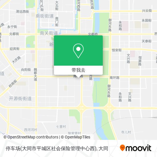 停车场(大同市平城区社会保险管理中心西)地图
