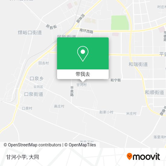 甘河小学地图