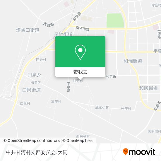 中共甘河村支部委员会地图