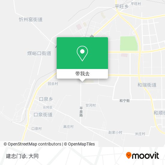 建忠门诊地图