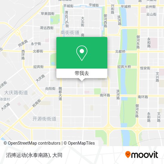 滔搏运动(永泰南路)地图
