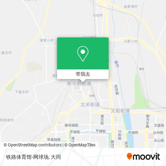 铁路体育馆-网球场地图