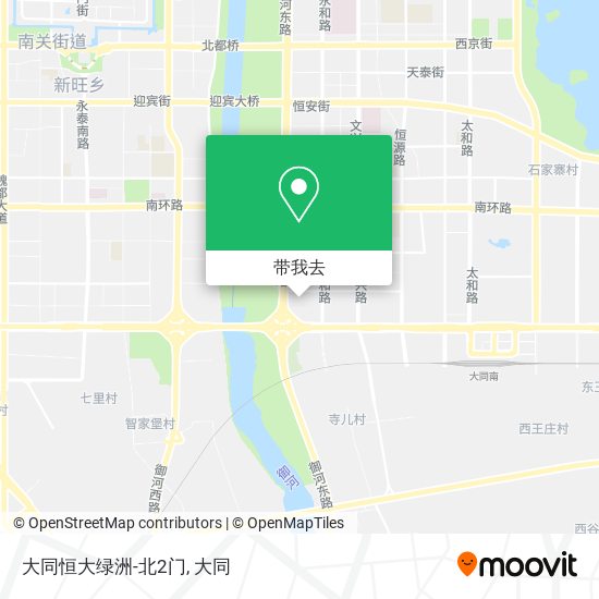 大同恒大绿洲-北2门地图