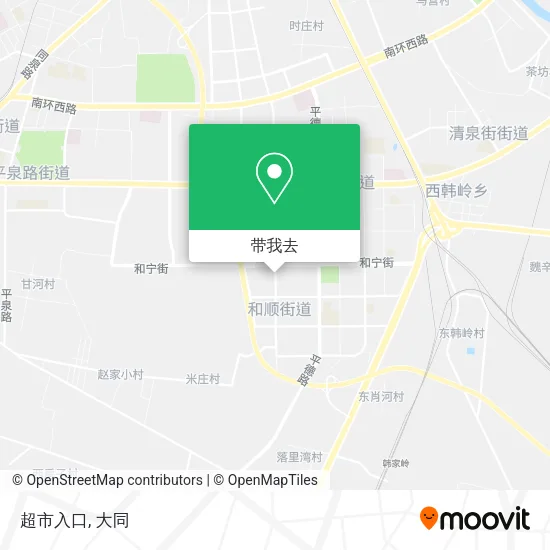 超市入口地图
