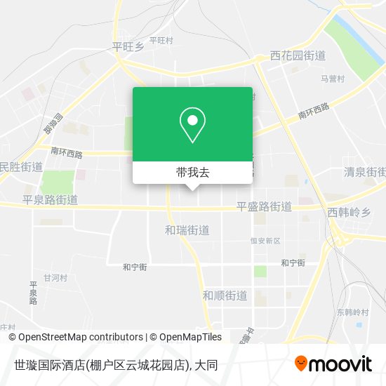 世璇国际酒店(棚户区云城花园店)地图