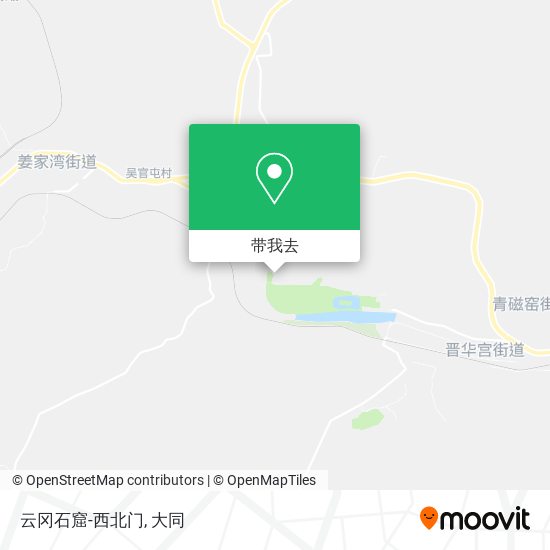 云冈石窟-西北门地图