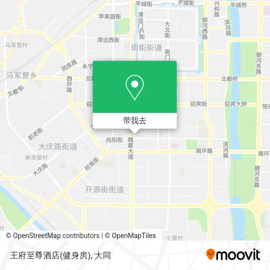 王府至尊酒店(健身房)地图
