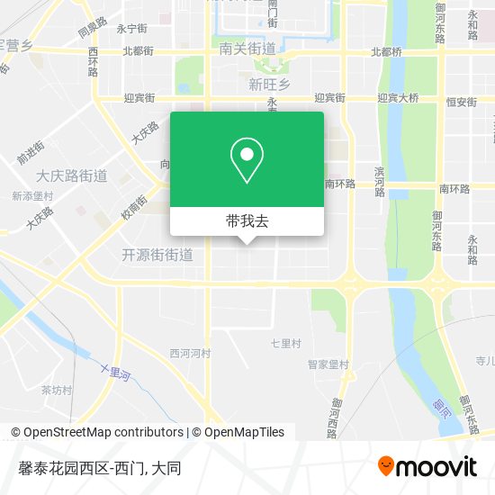 馨泰花园西区-西门地图