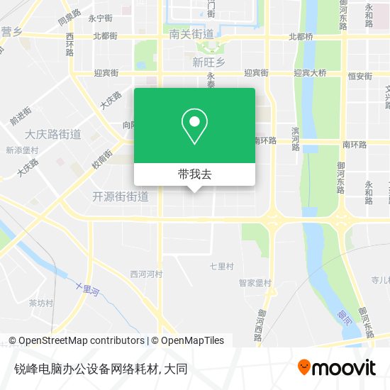 锐峰电脑办公设备网络耗材地图