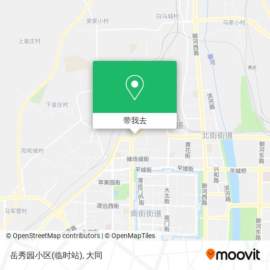 岳秀园小区(临时站)地图
