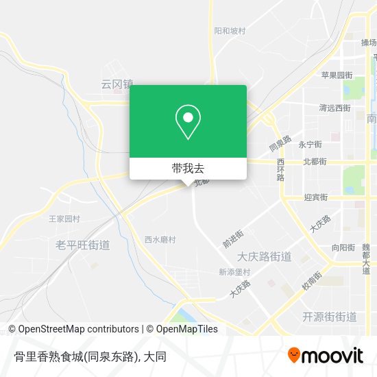 骨里香熟食城(同泉东路)地图