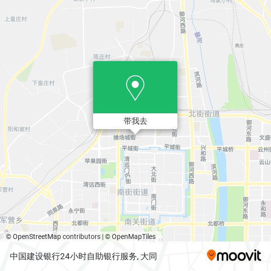 中国建设银行24小时自助银行服务地图