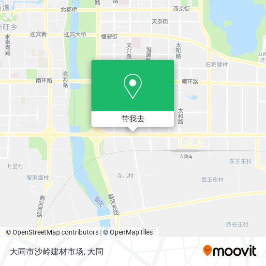 大同市沙岭建材市场地图