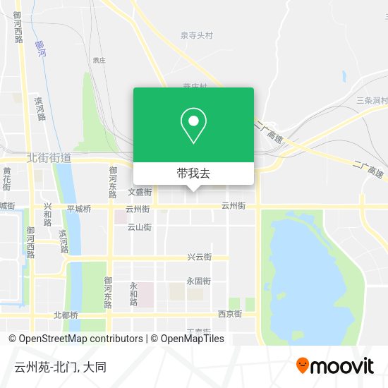 云州苑-北门地图