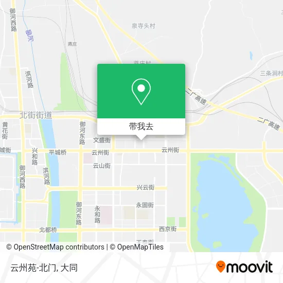 云州苑-北门地图