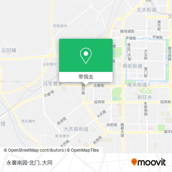 永馨南园-北门地图