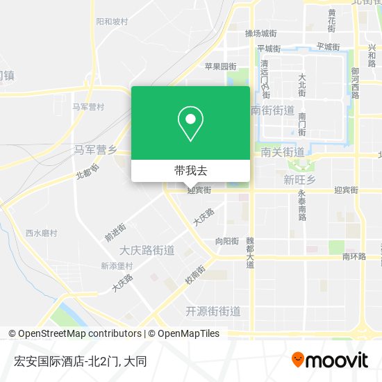 宏安国际酒店-北2门地图