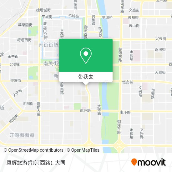 康辉旅游(御河西路)地图